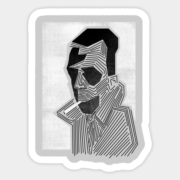 Camus Sticker by bulografik